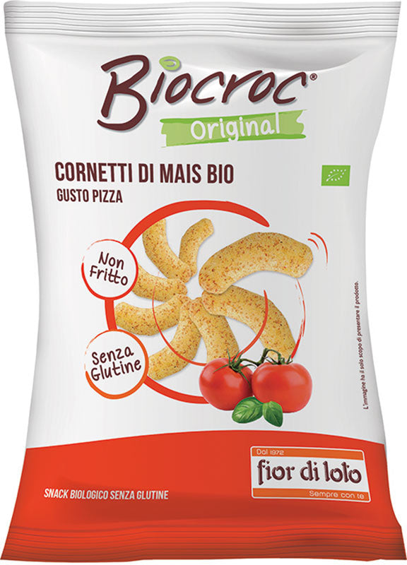 Bio Crac Cornetti Di Mais Gusto Pizza Bio Senza Glutine 50g
