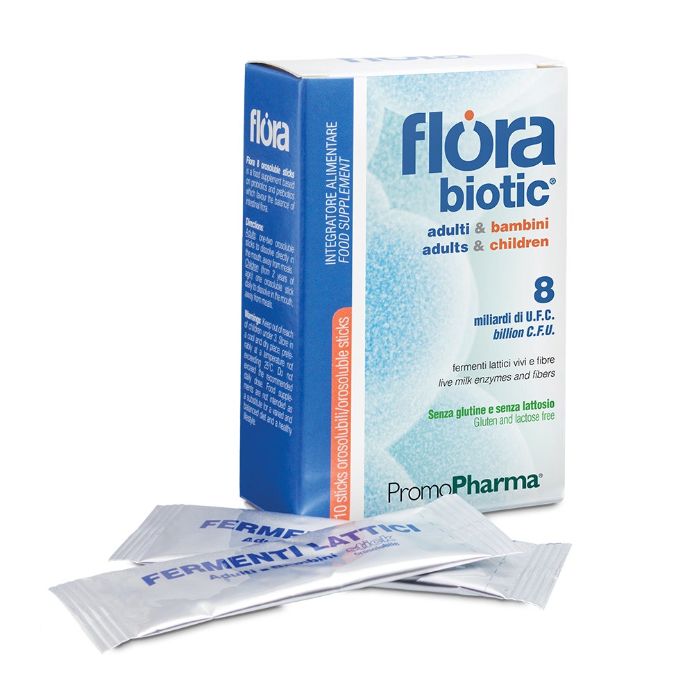Flora 8 10 Stick Orosolubili Adulti E Bambini  - 4