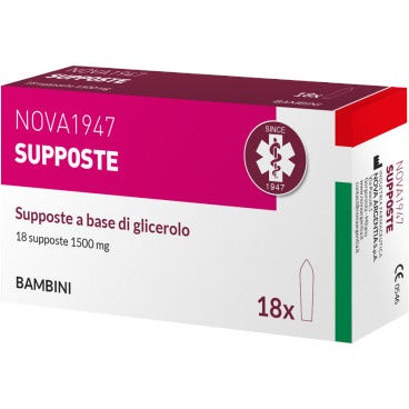 Nova 1947 Glicerolo 1500 Mg Supposte Bambini 18 Pezzi-1