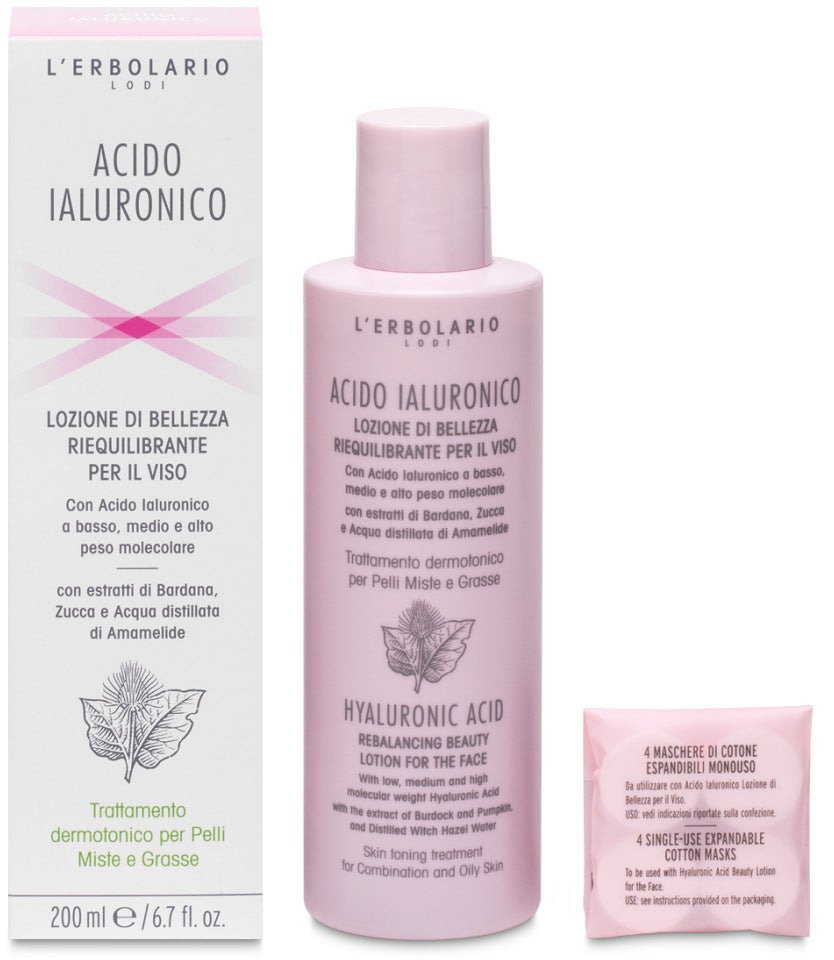 L'Erbolario Lozione Per Pelli Miste E Grasse Acido Ialuronico 200ml-2