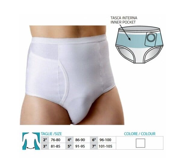 Orione Slip per Stomia Uomo Cod 556 Bianco Taglia 3-1