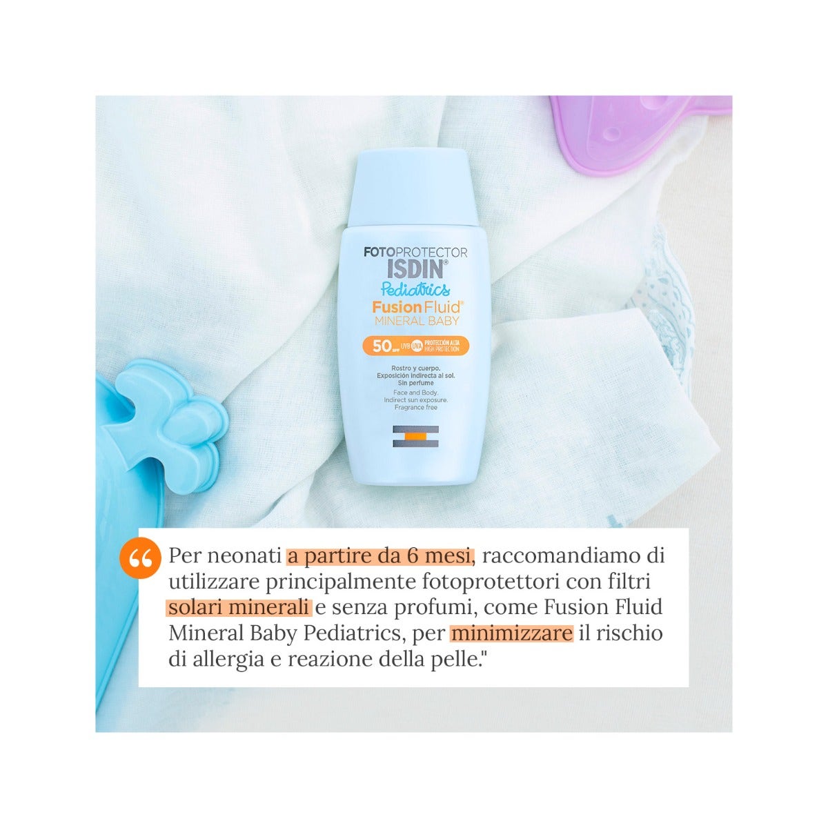 Isdin Fotoprotector Fusion Fluid Mineral Baby Pediatrics SPF50 50ml-8
