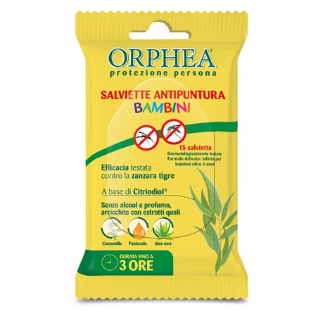Orphea Salviette Antipuntura Bambini 15 Pezzi  - 2