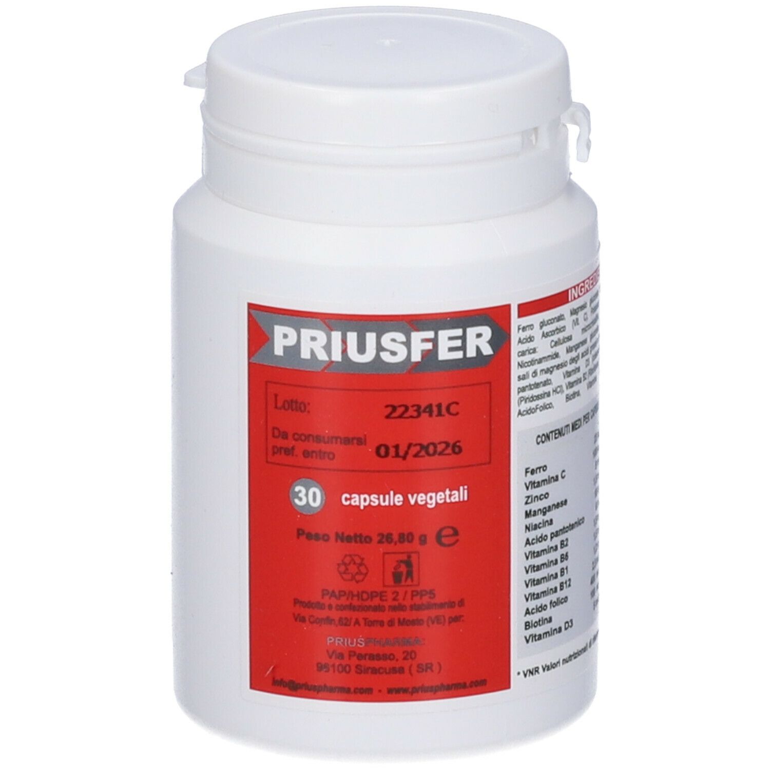 Priusfer 30 Capsule
