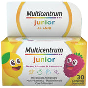 Multicentrum Junior Integratore Alimentare Vitamine Bambini 4+ Vitamina D3 Vitamina C Ferro 30 Cpr