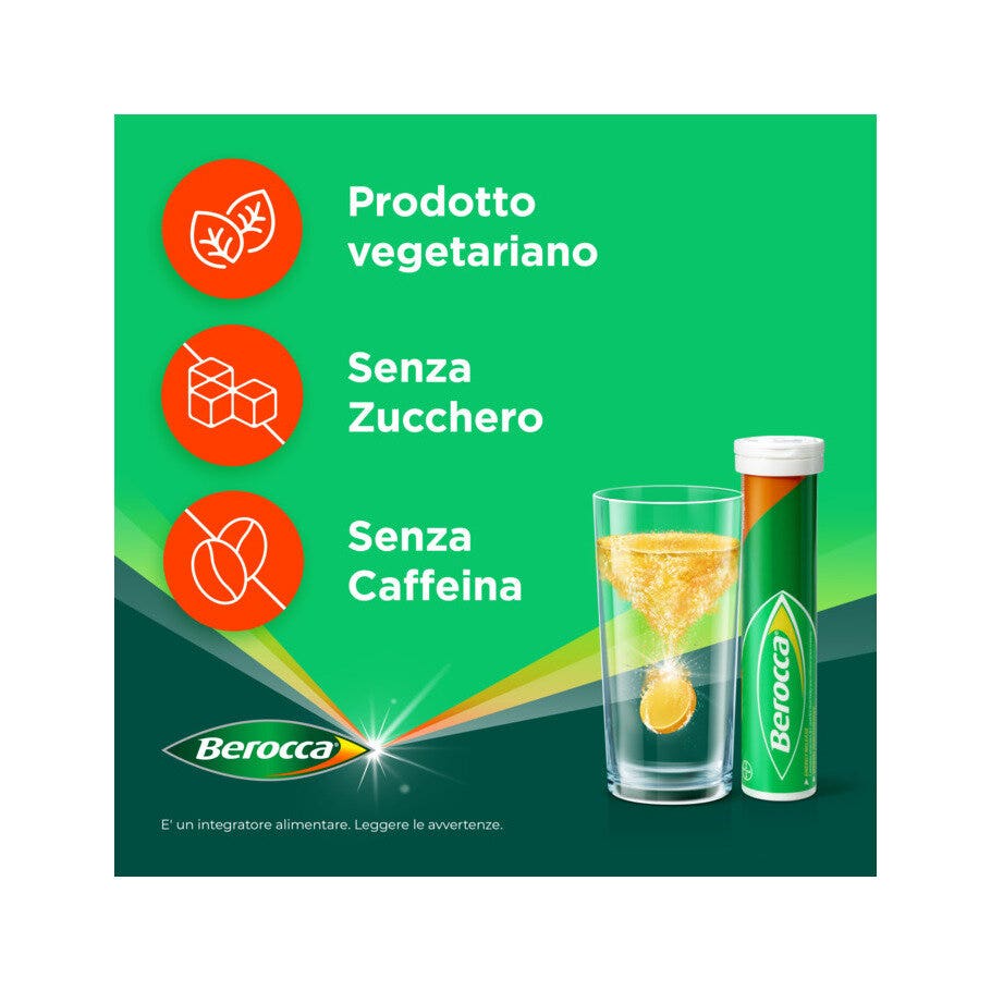 Berocca Plus Integratore Vitamine Minerali per Energia, Concentrazione, Memoria 15 Cpr Effervescenti-31