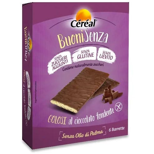 Cereal Buoni Senza Golosi Cioccolato Fondente 6x17g-2