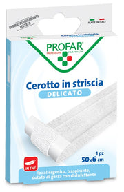 Cerotto Tessuto Non Tessuto Delicato 1 Striscia 50x6 cm Profar-0