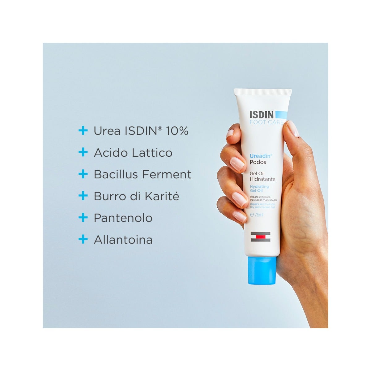 Isdin Ureadin Podos Gel Oil Idratante Per Piedi Secchi 75ml-5