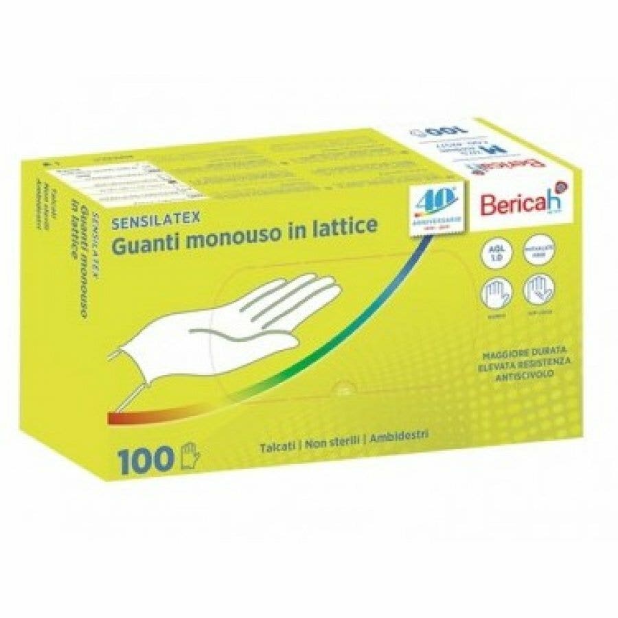 Sensilatex Guanti Monouso In Lattice Talcato Taglia S 100 Pezzi-1