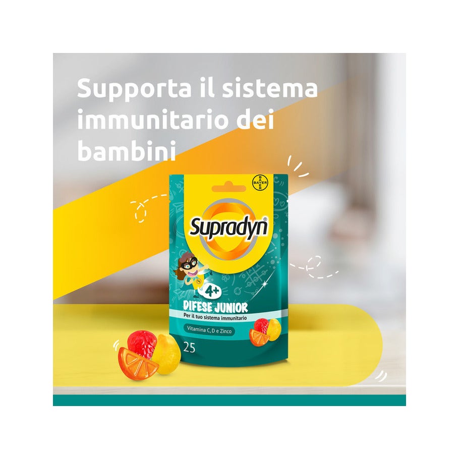 Supradyn Difese Junior Integratore Difese Immunitarie con Vitamina C D e Zinco 25 Caramelle Gommose-18
