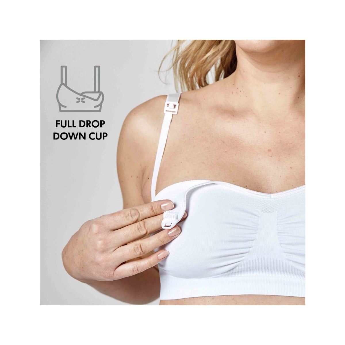 Medela Reggiseno Gravidanza/Allattamento Keep Cool Ultra Bianco Taglia XL-4