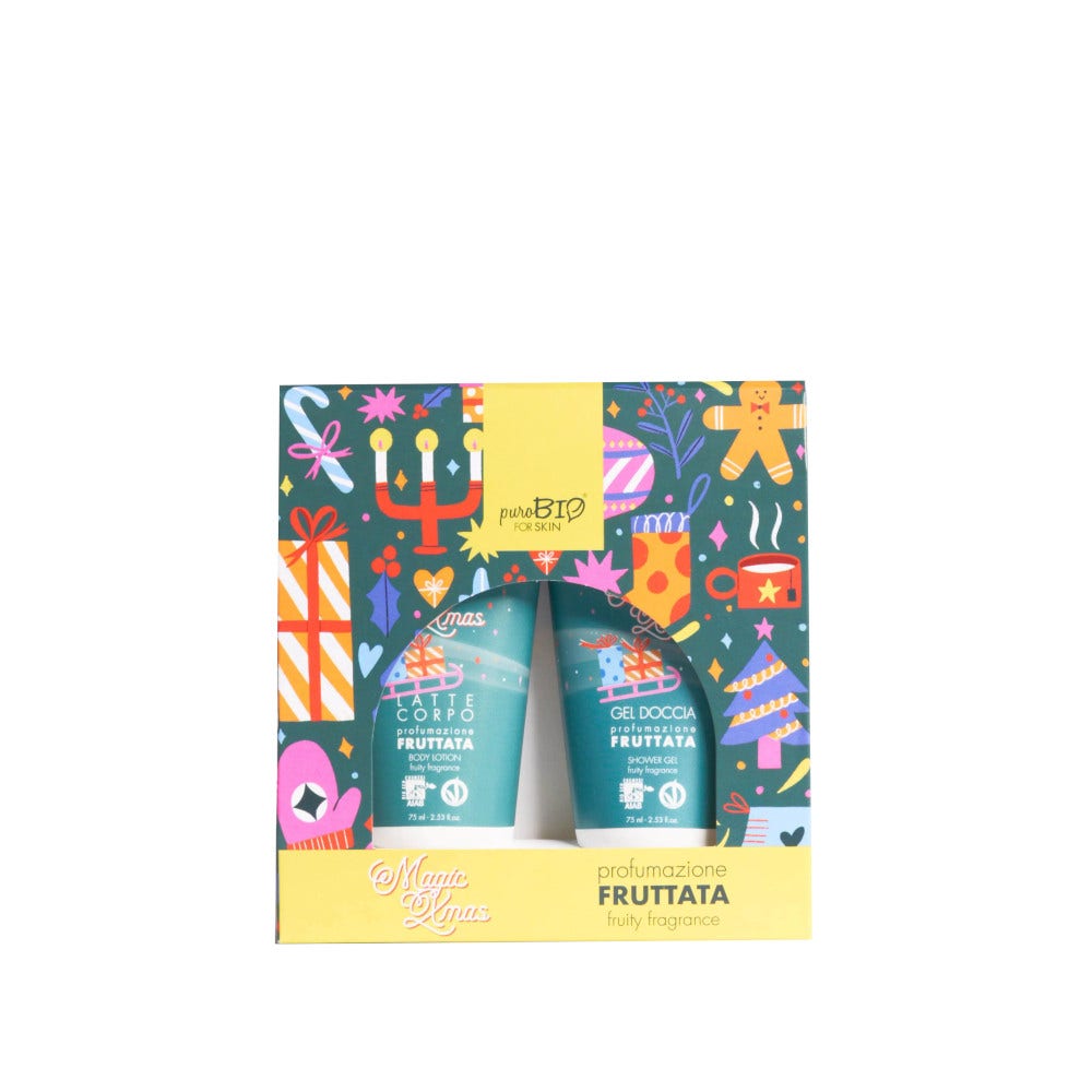 Purobio For Skin Kit Fragranza Fruttata Gel Doccia 75ml + Latte Corpo 75ml-1