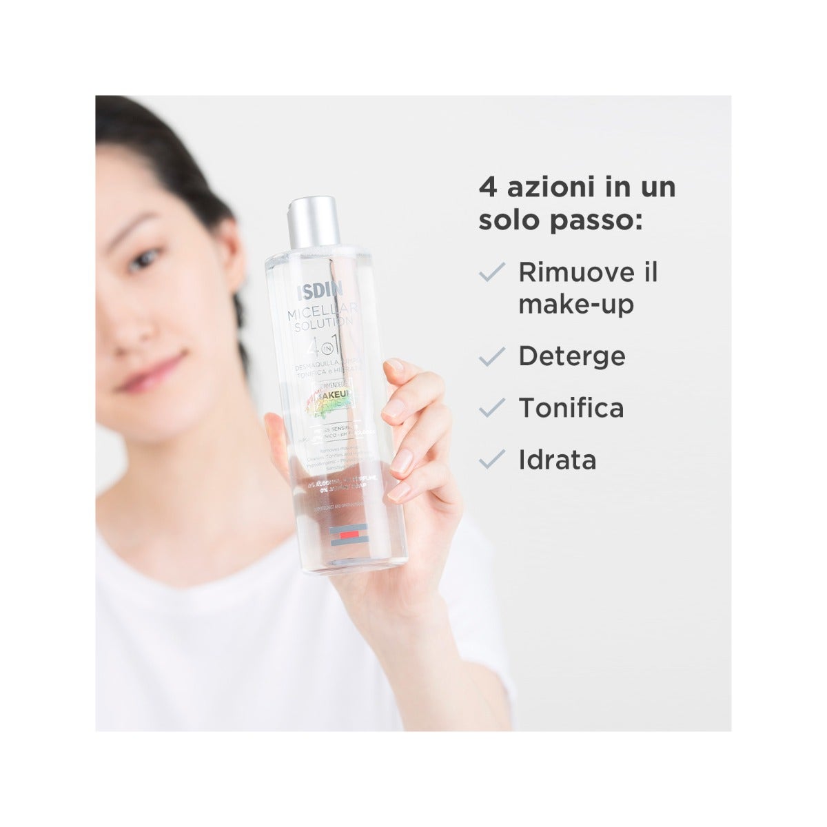 Isdin Micellar Solution Detersione Idratante Viso 400ml-4