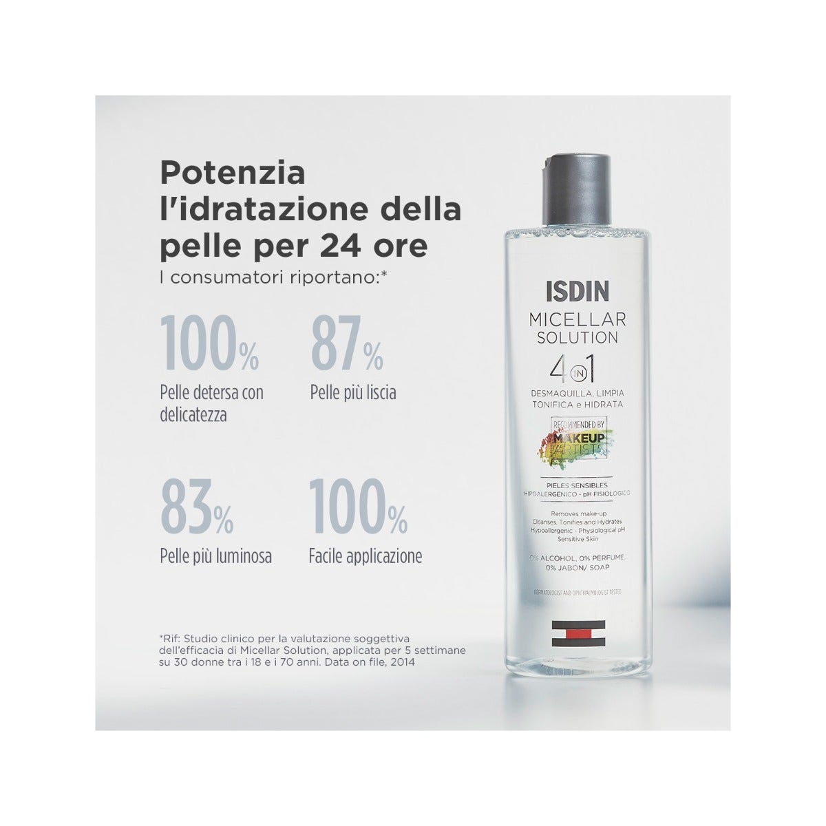 Isdin Micellar Solution Detersione Idratante Viso 400ml-5