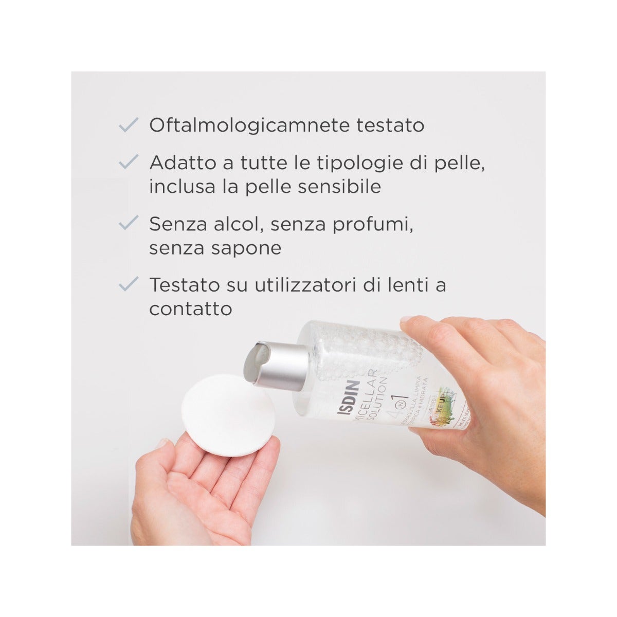 Isdin Micellar Solution Detersione Idratante Viso 400ml-7
