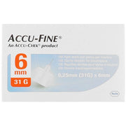 Accu Fine Aghi Sterili Per Penna Insulina G31 6mm 100 Pezzi-3