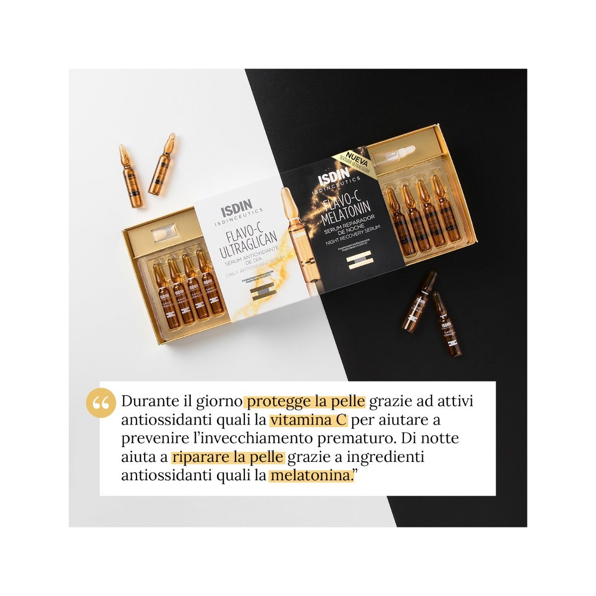 Isdin Isdinceutics Flavo C Day&Night Viso 20 Fiale-6