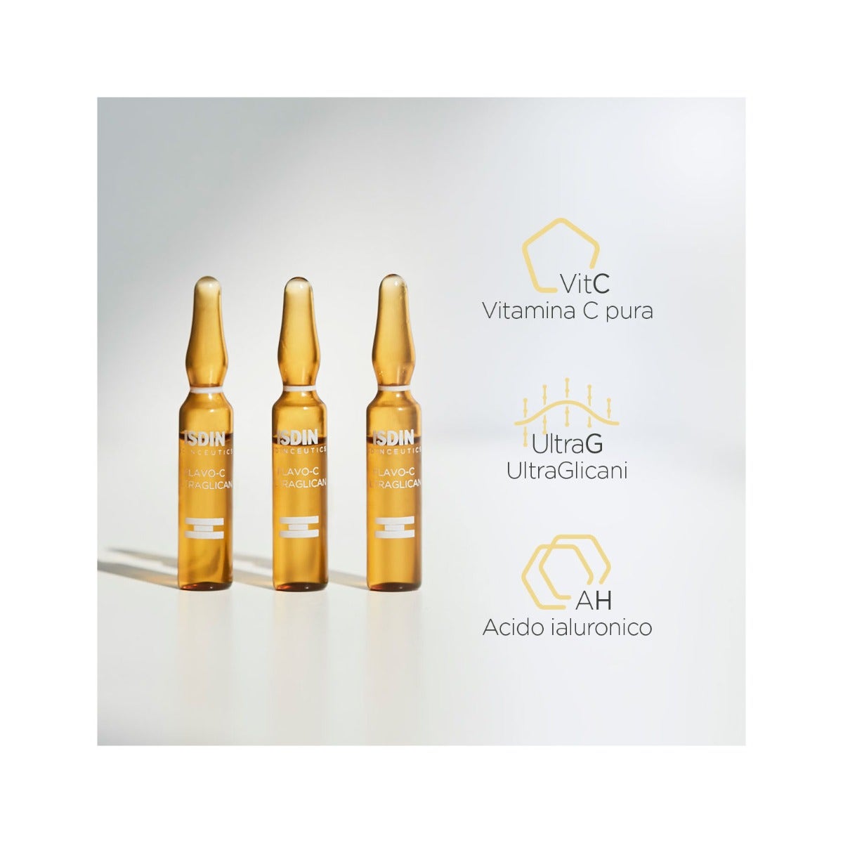 Isdin Isdinceutics Flavo-C Ultraglican Viso 30 Fiale-6