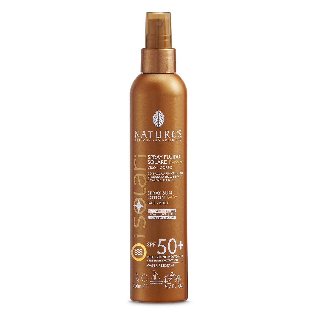 Nature's Solari Spray Fluido Bambini SPF50+ 200ml-2