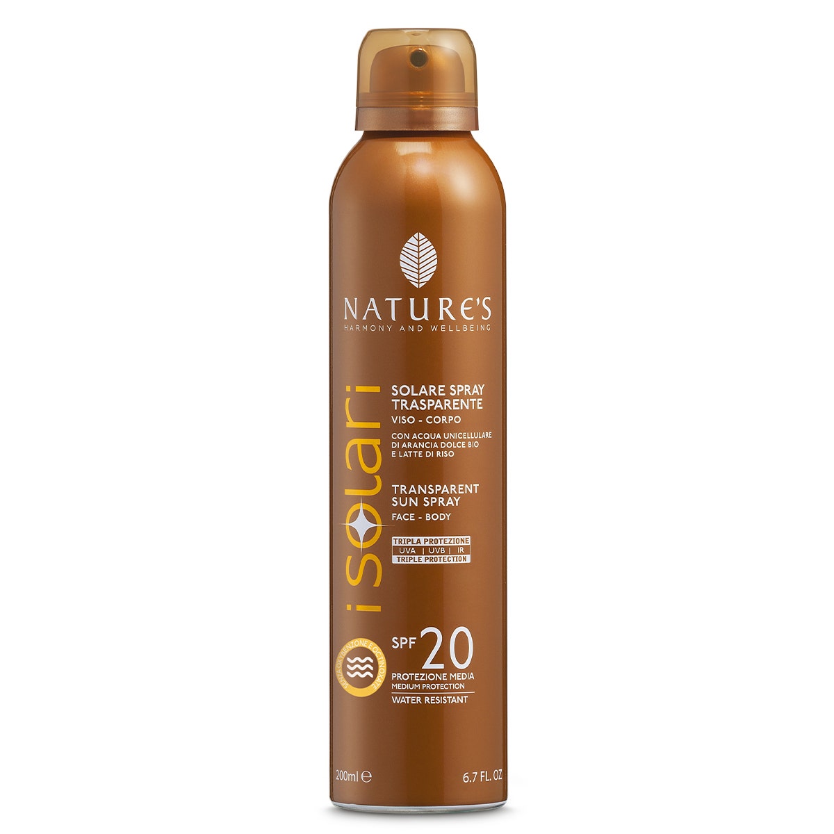 Nature's Solare Spray Trasparente SPF20 200ml-2