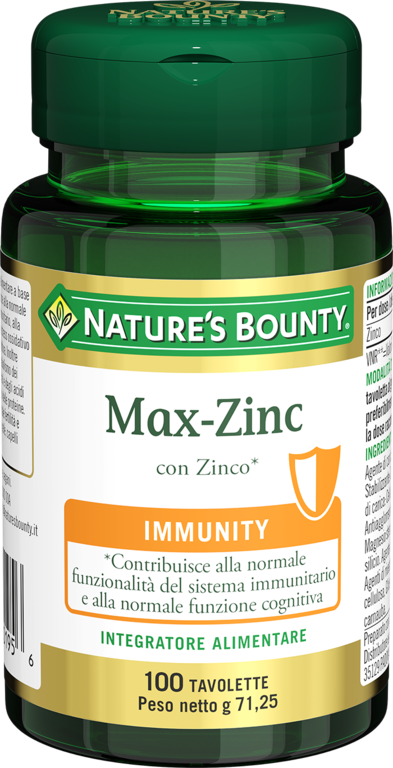 Nature's Bounty Max-Zinc 100 Tavolette-1