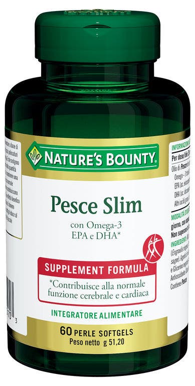 Nature's Bounty Pesce Slim 60 Perle Softgels-1