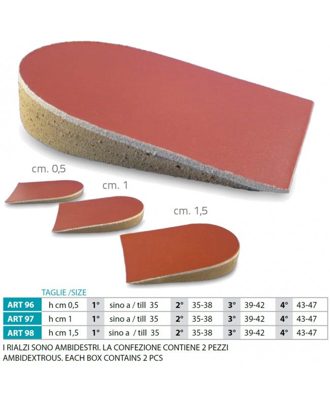 Orione Ok Ped 97 Rialzo Tallone H 1 cm Taglia 4-1