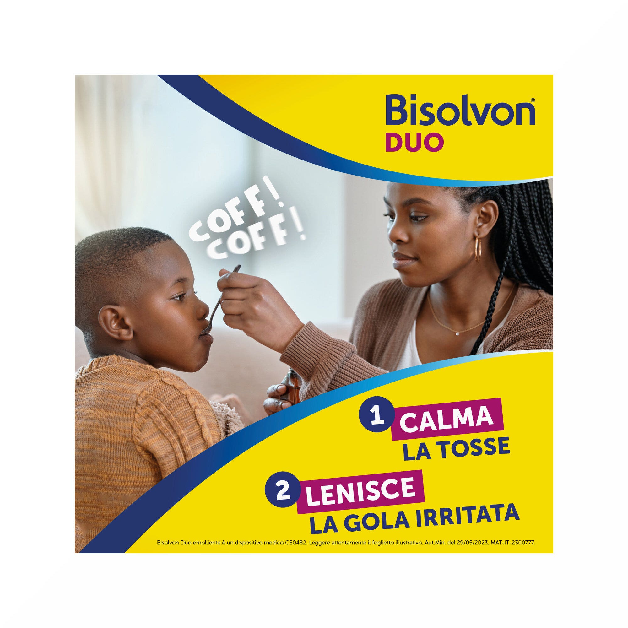 Bisolvon Duo Emolliente Sciroppo Contro Tosse e Gola Irritata Adulti, Bambini 100ml-18