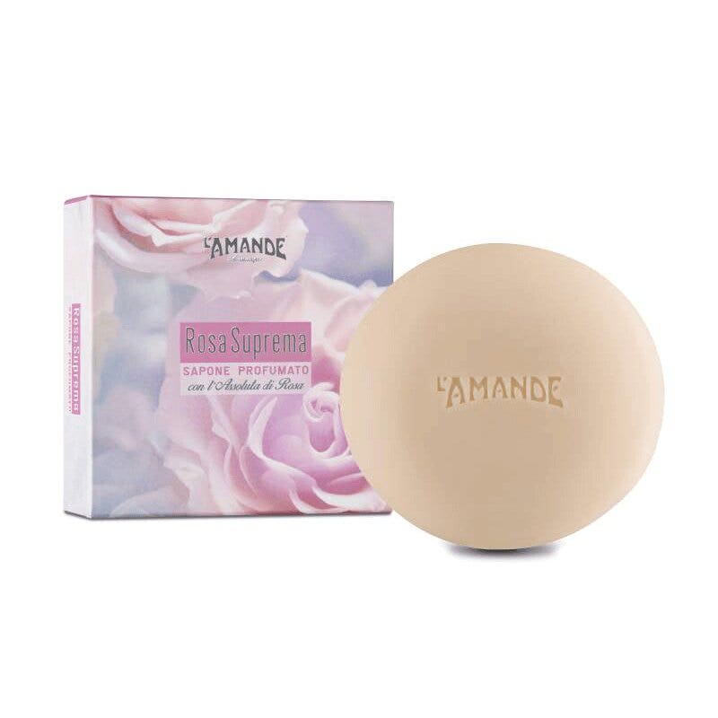 L'Amande Sapone Profumato Rosa Suprema 150g-1