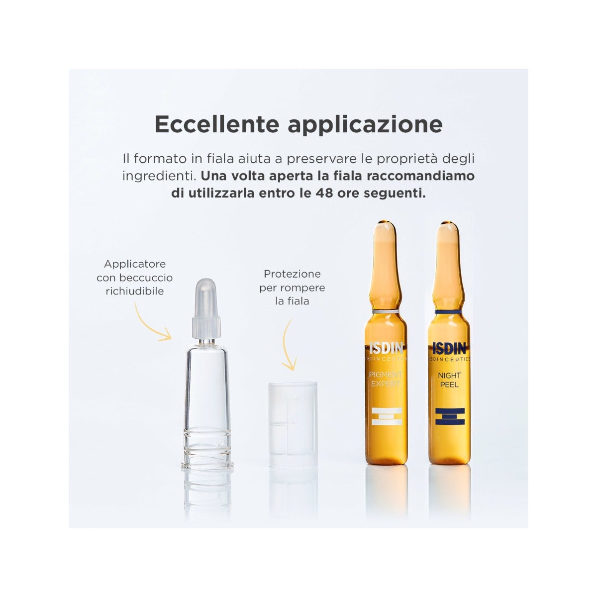 Isdin Isdinceutics Pigment Expert E Night Peel 10 Fiale Giorno + 10 Fiale Notte-9