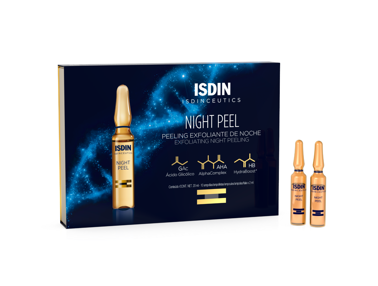 Isdin Isdinceutics Night Peel Viso 10 Fiale-2