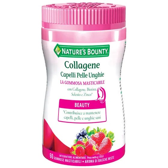 Nature's Bounty Collagene Capelli/Pelle/Unghie 60 Gommose Masticabili-2