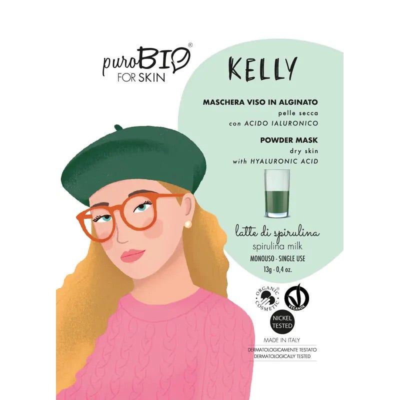 Purobio For Skin Kelly Maschera 09 Profumazione Latte Di Spirulina 13g - 2