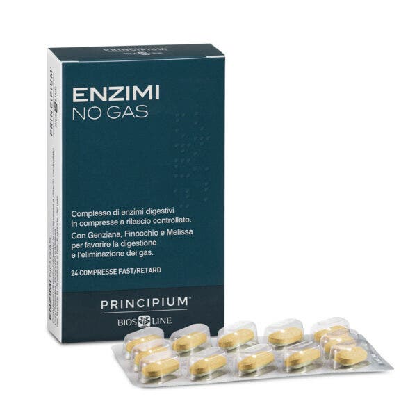 Biosline Integratore Enzimi No Gas 24 Compresse-1
