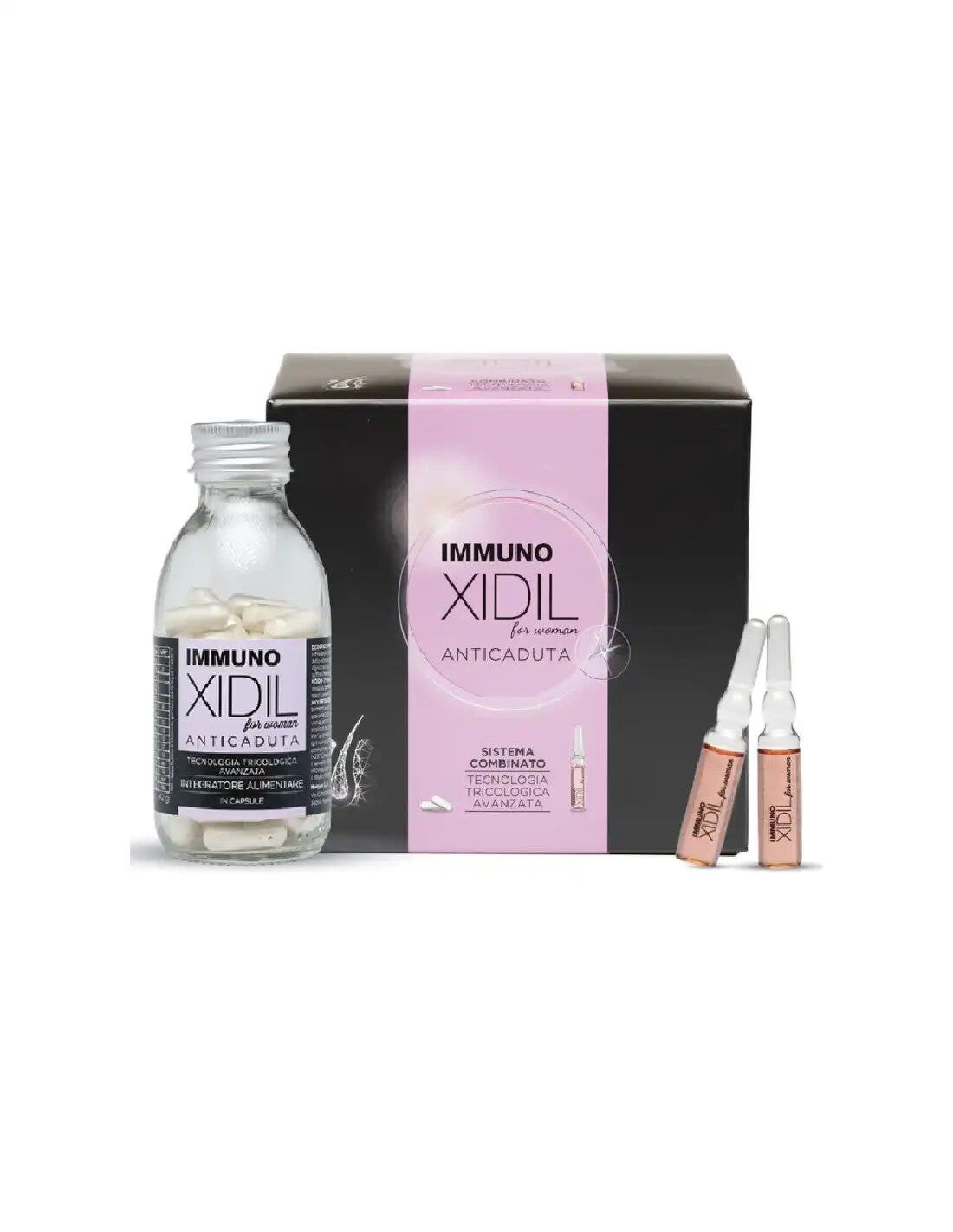 Immunoxidil Anticaduta Donna Trattamento Combinato 60 Capsule + 15 Fiale-1