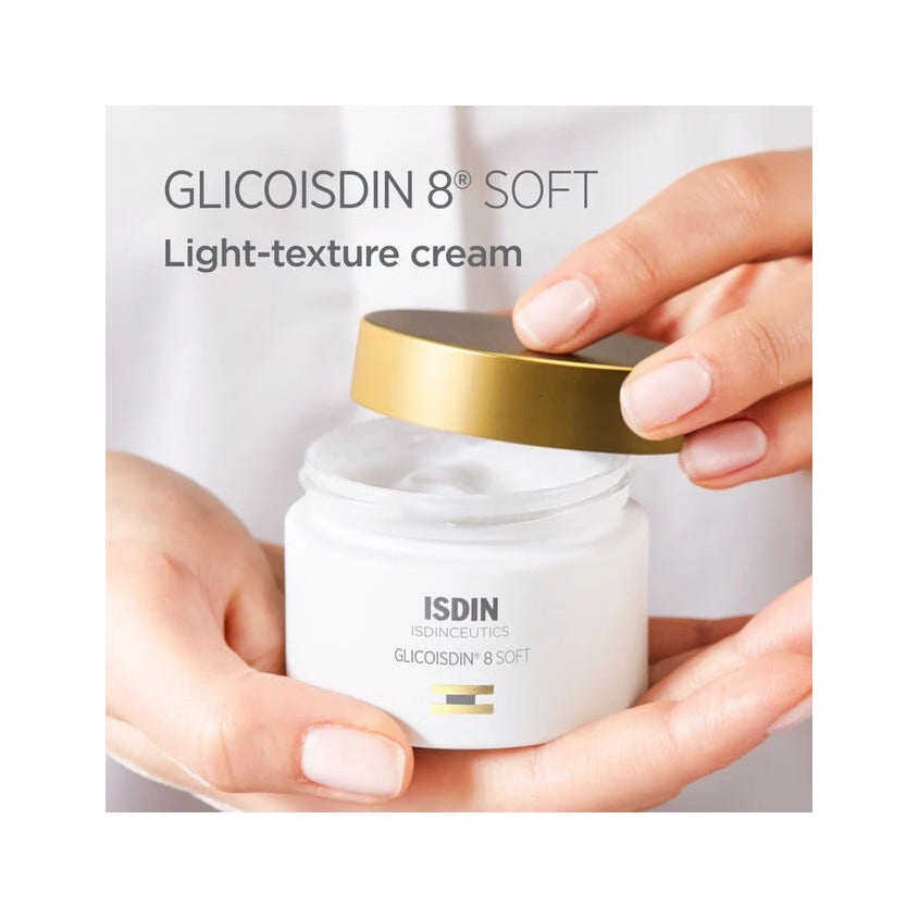 Isdin Isdinceutics Glicoisdin 8 Soft Crema Viso Esfoliante 50ml-3