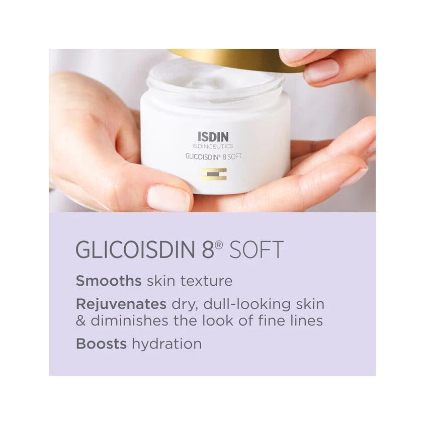 Isdin Isdinceutics Glicoisdin 8 Soft Crema Viso Esfoliante 50ml-4