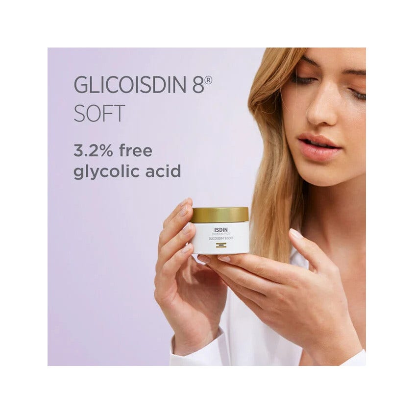 Isdin Isdinceutics Glicoisdin 8 Soft Crema Viso Esfoliante 50ml-5