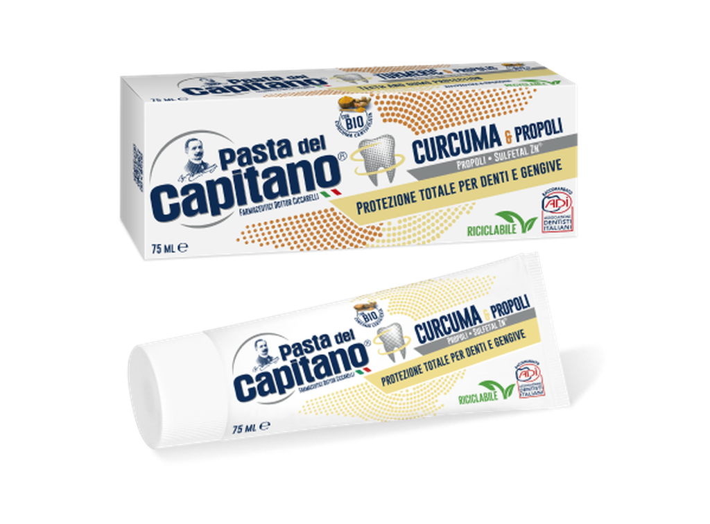 Pasta Del Capitano Dentifricio Curcuma E Propoli 75ml-1