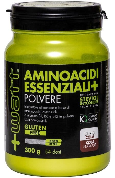 +Watt Aminoacidi Essenziali+ Polvere Gusto Cola 300g-1