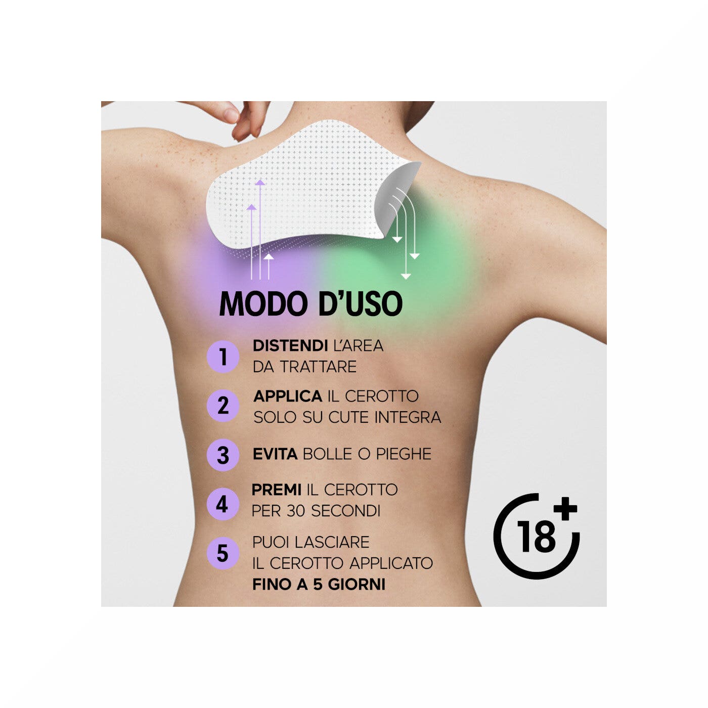 Initiv Cerotti Collo Dolori Muscolari Da Lievi A Moderati Senza Medicinali 3 Pezzi-5