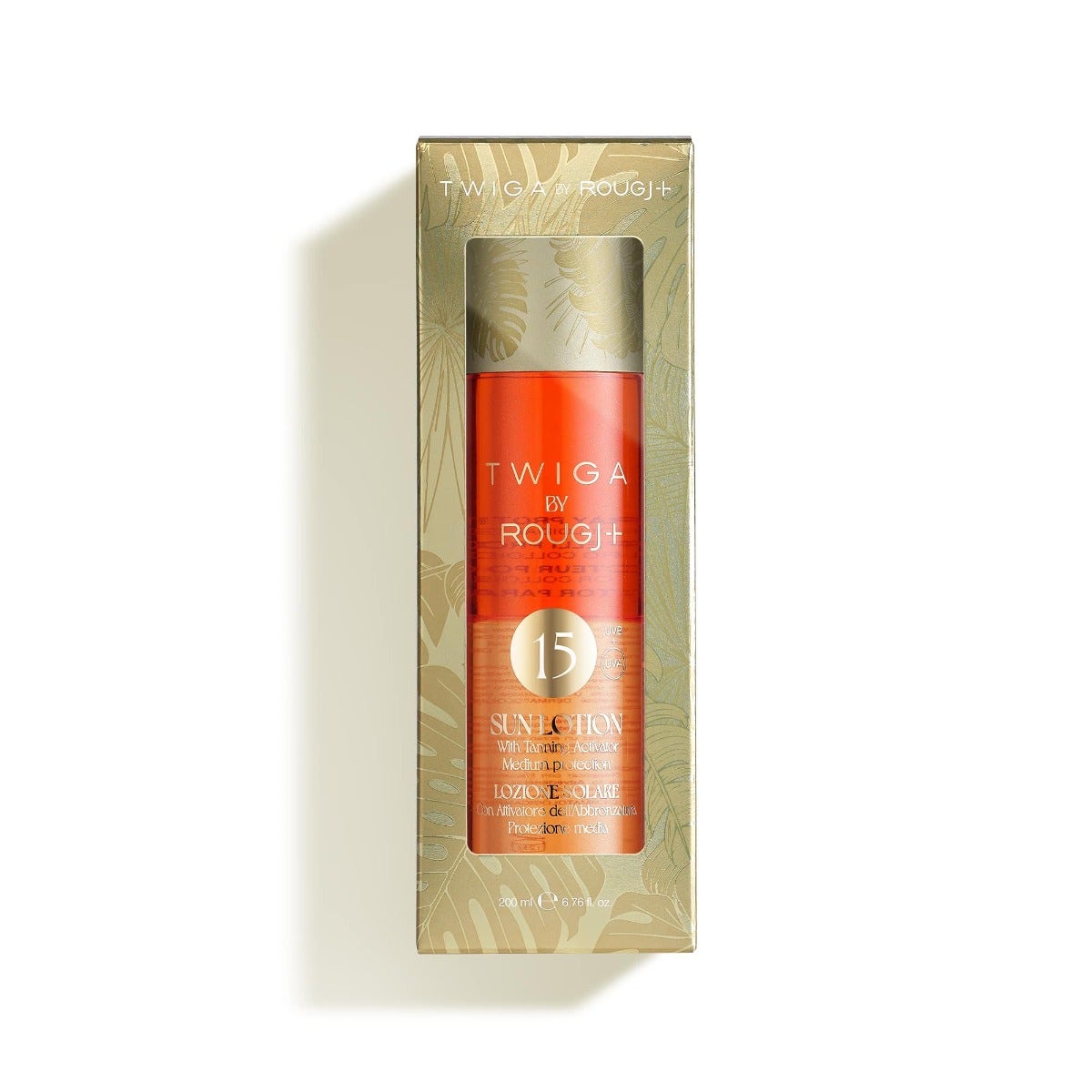 Twiga By Rougj Solare Bifasico Con Attivatore Di Melanina E Oro Colloidale 200ml SPF15-3