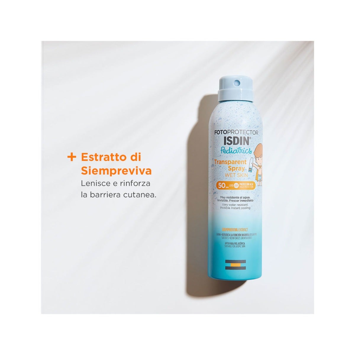Isdin Fotoprotector Corpo Transparent Spray Wet Skin Pediatrics SPF50 250ml-4