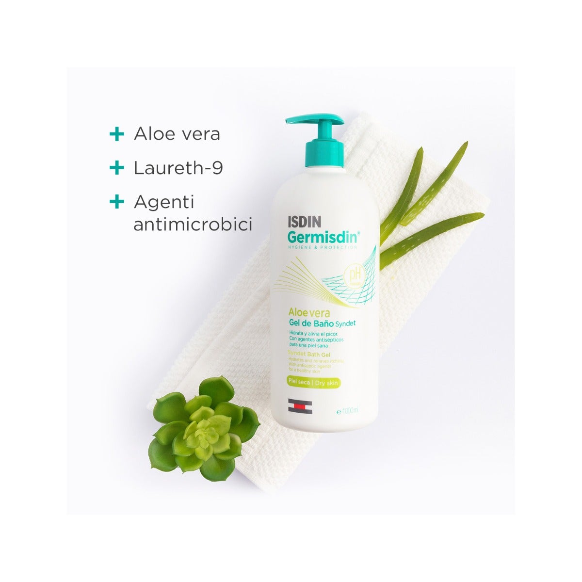 Isdin Germisdin Aloe Vera Igiene Corpo Quotidiana 1 Litro-4