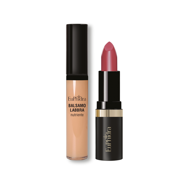 Euphidra Labbra Bellissime Rossetto Mat + Balsamo Labbra 02 Rosso -2