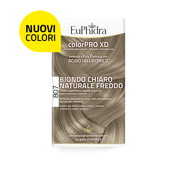 Euphidra ColorPro XD Kit Tinta Capelli 807 Biondo Chiaro Naturale Freddo-1