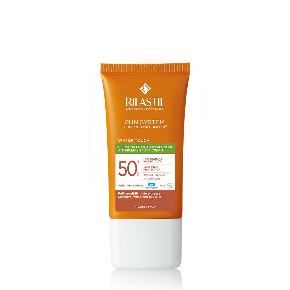 Rilastil Sun System Water Touch Matt Crema Solare SPF 50+ Anti Imperfezioni Viso 50ml-1