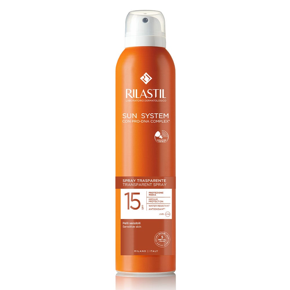 Rilastil Sun System Spray Trasparente Solare SPF 15 Corpo 200ml-1