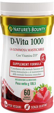 Nature's Bounty D-Vita 1000 60 Gommose Masticabili-1